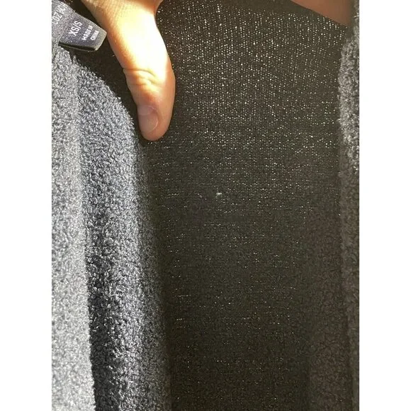 Barefoot Dreams Cardigan Cozy Chic Lite Blue Size XS/S Small Textured Shawl Neck